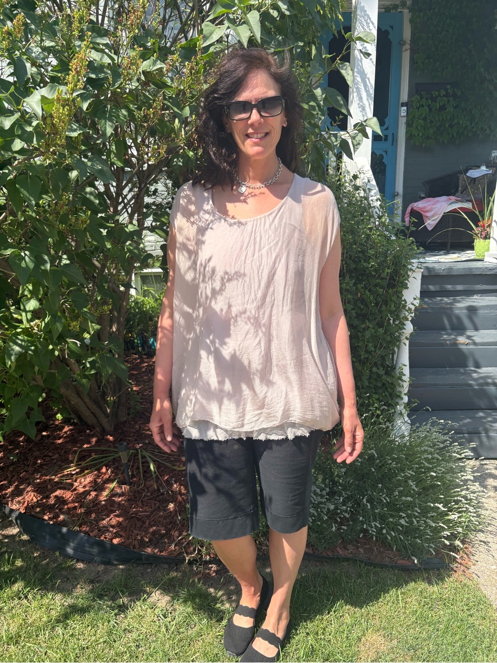 100% silk flowy dress